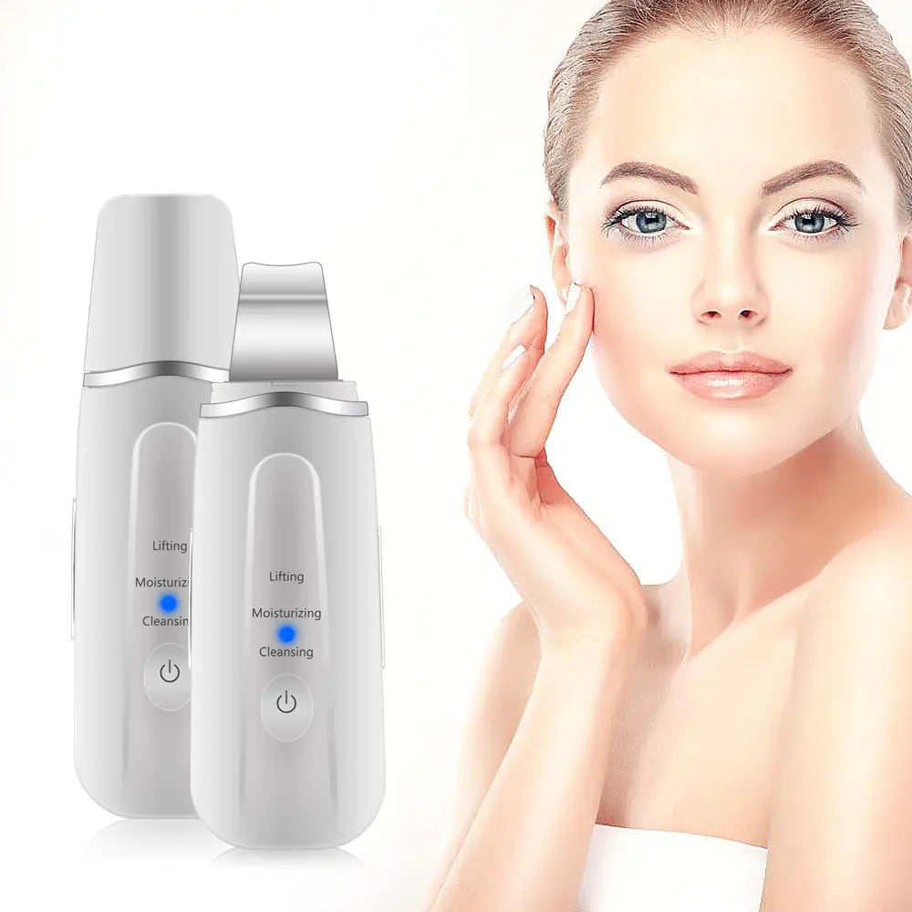 Ultrasonic Facial Cleanser with Pore Vacuum Device